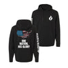 One Nation His Glory Lightweight Performance Hoodie - Black