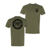 Running on Caffeine and Jesus Premium Tee - Military Green