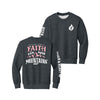 Faith Can Move Mountains Youth Foundation Crewneck Sweatshirt - Dark Heather Grey