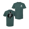 R&R Heritage Flame Premium Tee - Heather Forest Green