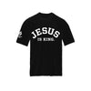 Jesus Is King Premium Oversized Tee - Black