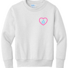 Love Never Fails Youth Foundation Crewneck Sweatshirt - White