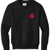 Faith Over Fear Youth Foundation Crewneck Sweatshirt - Jet Black
