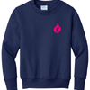 Faith Over Fear Youth Foundation Crewneck Sweatshirt - Navy