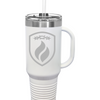 R&R Shield 40 oz. Insulated Travel Mug - White
