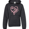 Heart of Faith Foundation Youth Hoodie - Charcoal Heather