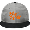 R&R Signature Flat-Brim Snapback - Black/ Rainstorm Grey Camo