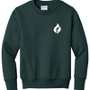 One Nation His Glory Youth Foundation Crewneck Sweatshirt - Dark Green