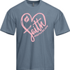 Heart of Faith Oversized Tee - Blue Jean