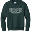 The Hope In Him Youth Foundation Crewneck Sweatshirt - Dark Green
