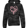 Heart of Faith Foundation Youth Hoodie - Black Camo