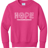 The Hope In Him Youth Foundation Crewneck Sweatshirt - Sangria