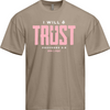 I Will Trust Oversized Tee - Tan