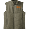 R&R Puffy Vest - Olive/ Cayenne