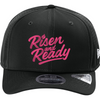 R&R Signature Curved Perforated Snapback - Black