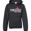 Created To Be More Youth Foundation Hoodie (Girls Color Wave) - Charcoal Heather