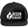 R&R Foam Flat Brim Trucker - Black