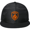 R&R Shield Flat Brim - Black/ Black Camo