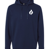 Faith Fueled and Stress Free Lightweight Performance Hoodie - Classic Navy