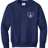 Love Never Fails Youth Foundation Crewneck Sweatshirt - Navy