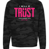I Will Trust Foundation Crewneck Sweatshirt - Black Camo