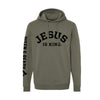 Jesus Is King Lightweight Performance Hoodie - Pine
