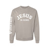 Jesus Is King Premium Heavyweight Crew - Cement