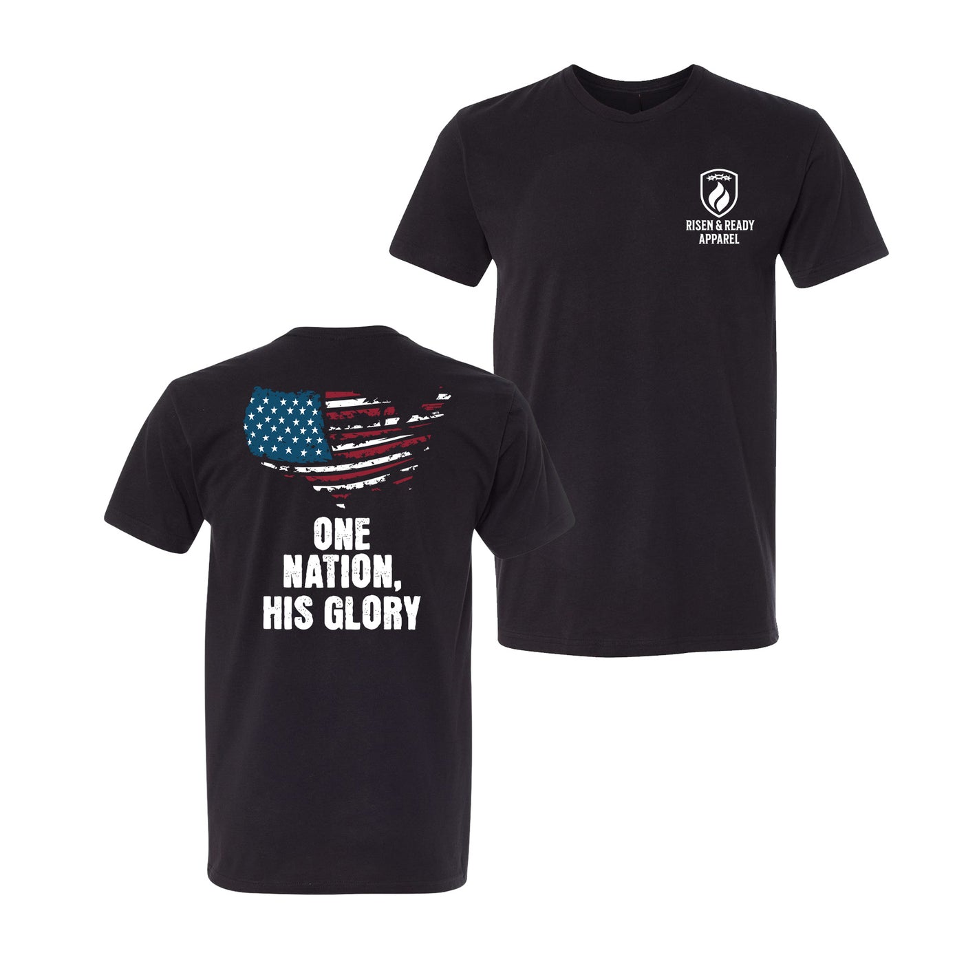 One Nation His Glory Premium Tee