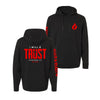 I Will Trust Lightweight Performance Hoodie - Black