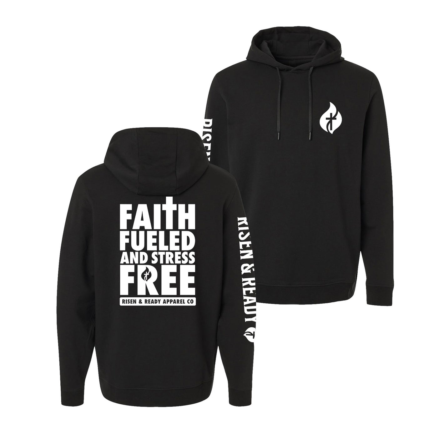 Faith Fueled and Stress Free Lightweight Performance Hoodie