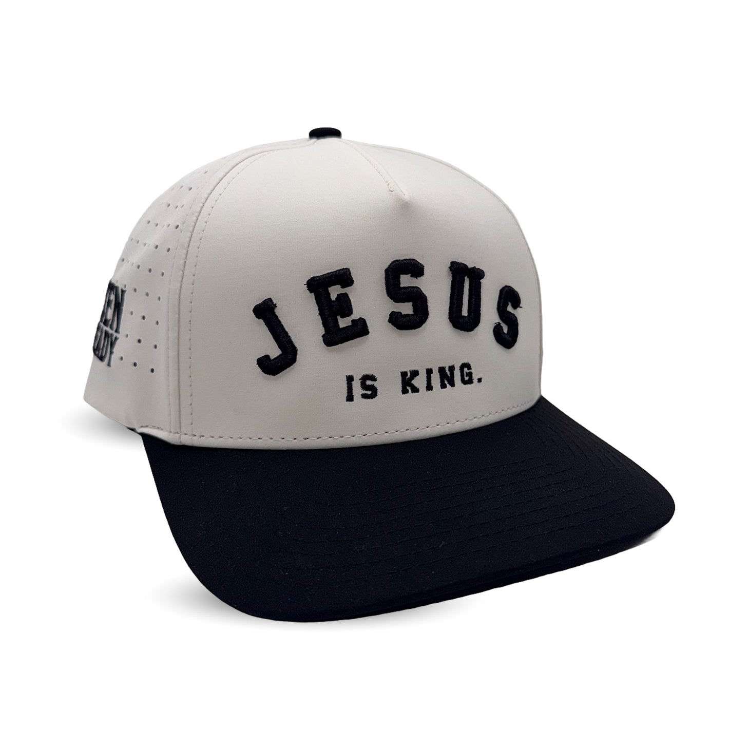 Jesus Is King Black Premium Snapback Hat