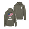 Grounded in God, Standing in Freedom Lightweight Performance Hoodie - Pine