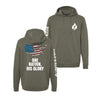 One Nation His Glory Lightweight Performance Hoodie - Pine