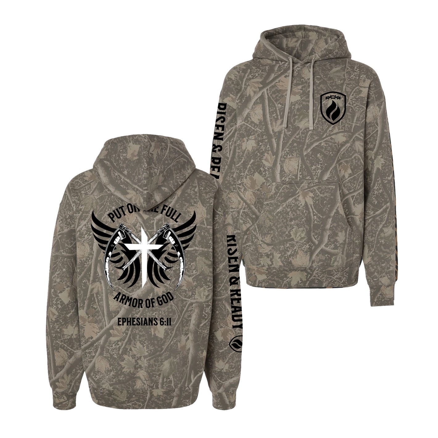 Armor of GOD Camo Premium Heavyweight Hoodie