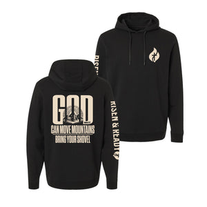 God Moves Mountains Lightweight Performance Hoodie