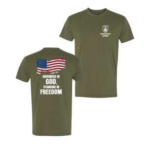 Grounded in God, Standing in Freedom Premium Tee