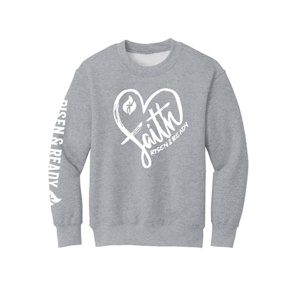Heart of Faith Foundation Youth Crewneck Sweatshirt