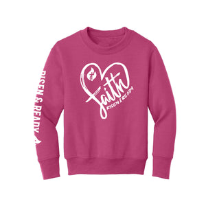 Heart of Faith Foundation Youth Crewneck Sweatshirt