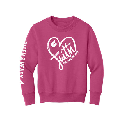 Heart of Faith Foundation Youth Crewneck Sweatshirt
