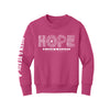 The Hope In Him Youth Foundation Crewneck Sweatshirt - Sangria
