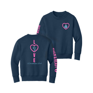 Love Never Fails Youth Foundation Crewneck Sweatshirt