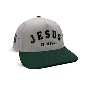 Jesus Is King Green Premium Snapback Hat