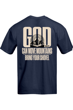 God Moves Mountains Oversized Tee