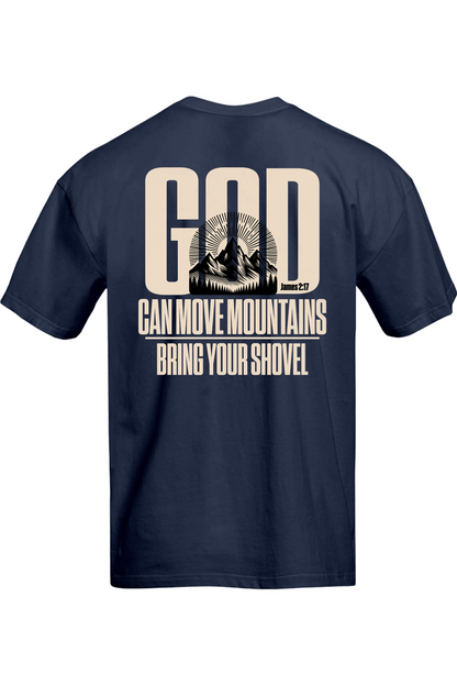 God Moves Mountains Oversized Tee