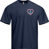 Love Never Fails Oversized Tee - Midnight Navy