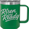 R&R 15oz Coffee Mug With Slider Lid - Green