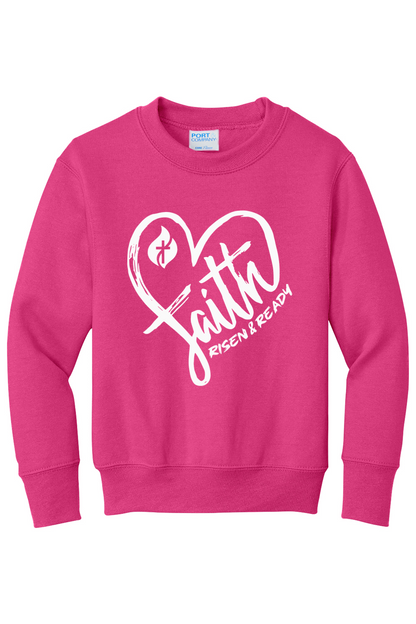 Heart of Faith Foundation Youth Crewneck Sweatshirt