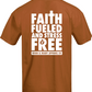 Faith Fueled and Stress Free Oversized Tee
