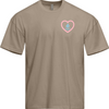 Love Never Fails Oversized Tee - Tan