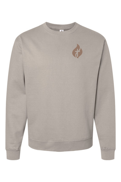 Running on Caffeine and Jesus Foundation Crewneck Sweatshirt